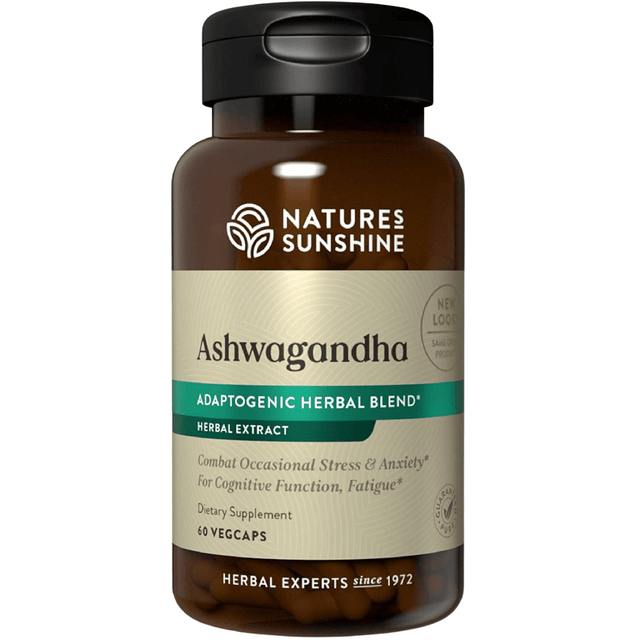 Nature's Sunshine Ashwagandha - 60 Capsulas Veganas - Haz Tu Pedido