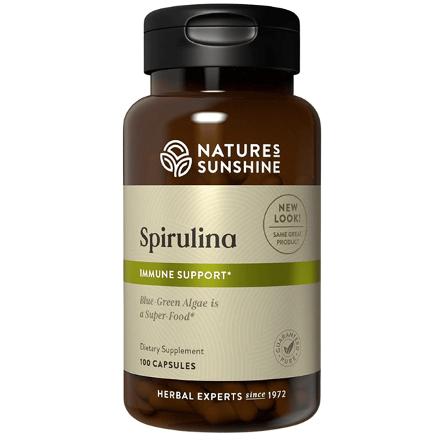 Nature's Sunshine Spiruline - 100 Cápsulas - Haz Tu Pedido