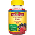Nature Made Zinc 30 mg - Mezcla de Bayas - 60 Gomitas - Haz Tu Pedido