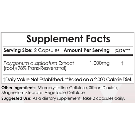 Resveratrol - 500 mg - Haz Tu Pedido
