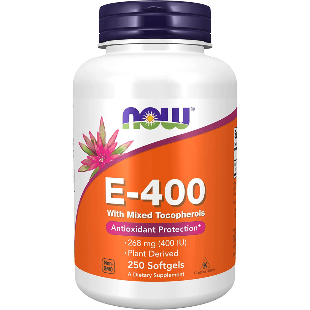 NOW Foods Vitamin E-400 IU - 250 Cápsulas Blandas - Haz Tu Pedido