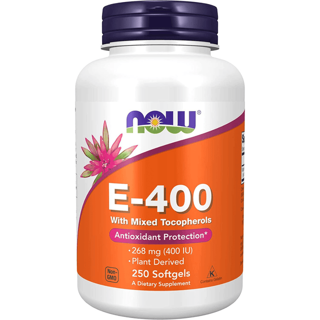 NOW Foods Vitamin E-400 IU - 250 Cápsulas Blandas - Haz Tu Pedido