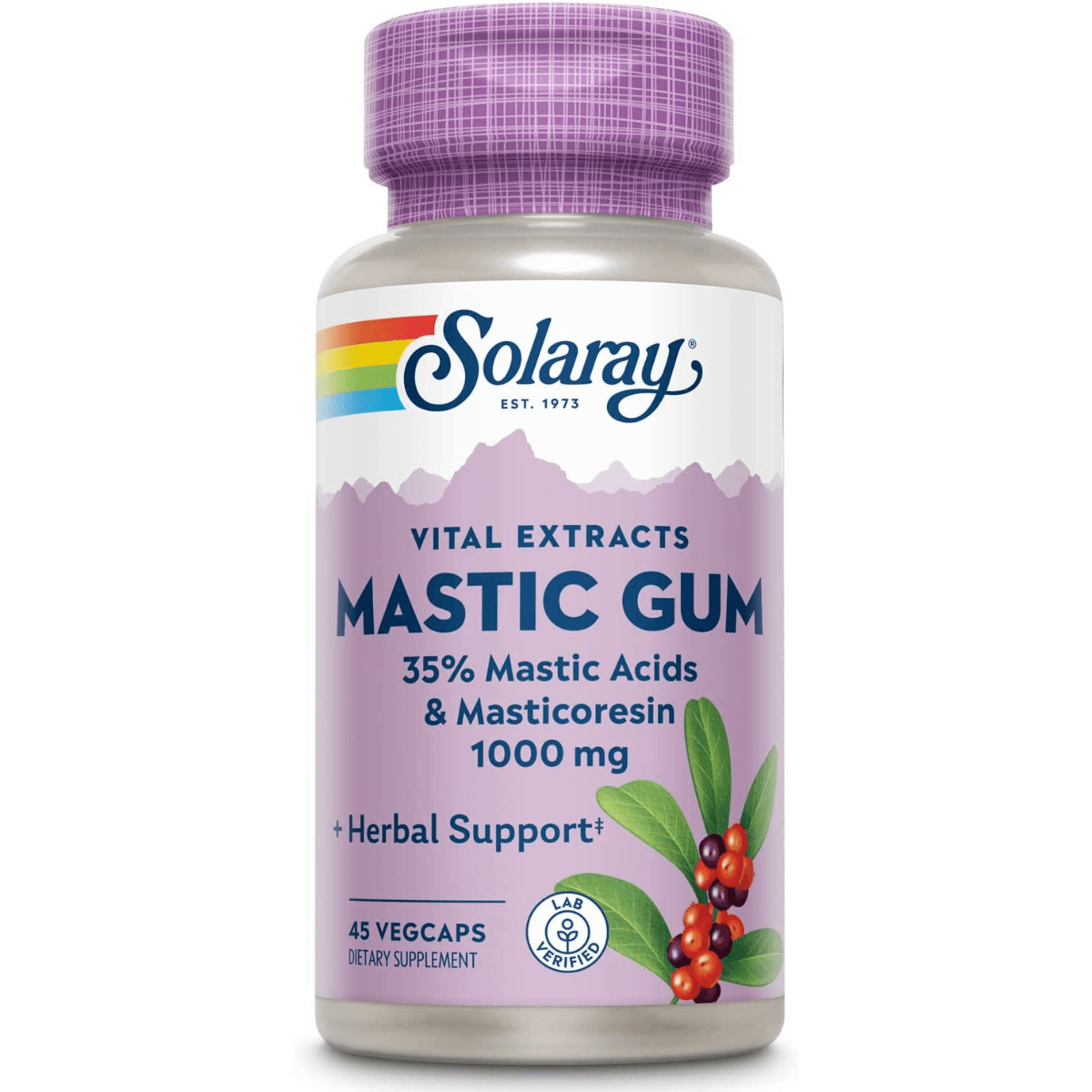 Solaray Mastic Gum Extract 500 mg - 45 Capsulas - Haz Tu Pedido