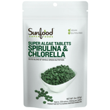 Sunfood Superfoods Spirulina Chlorella - 228 Tabletas - Haz Tu Pedido