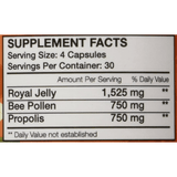 Parker Naturals BEST Bee Pollen, Royal Jelly and Propolis - 120 Cápsulas - Haz Tu Pedido