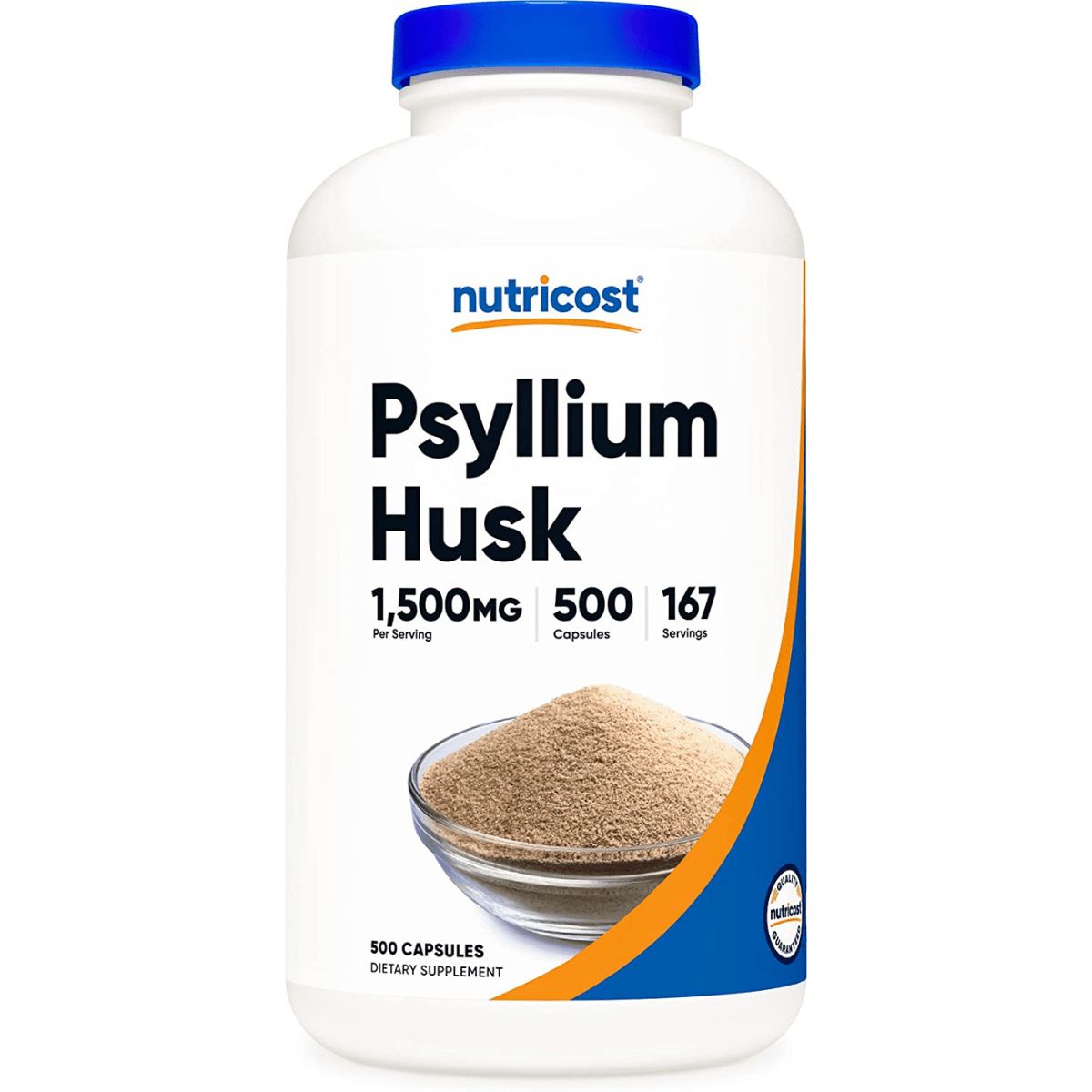 Psyllium Husk 1500 mg - 500 Cápsulas - Haz Tu Pedido