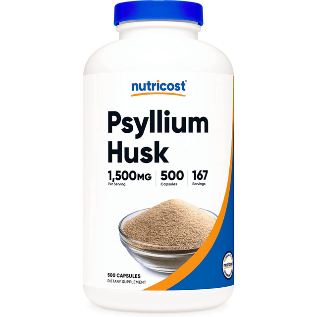 Psyllium Husk 1500 mg - 500 Cápsulas - Haz Tu Pedido