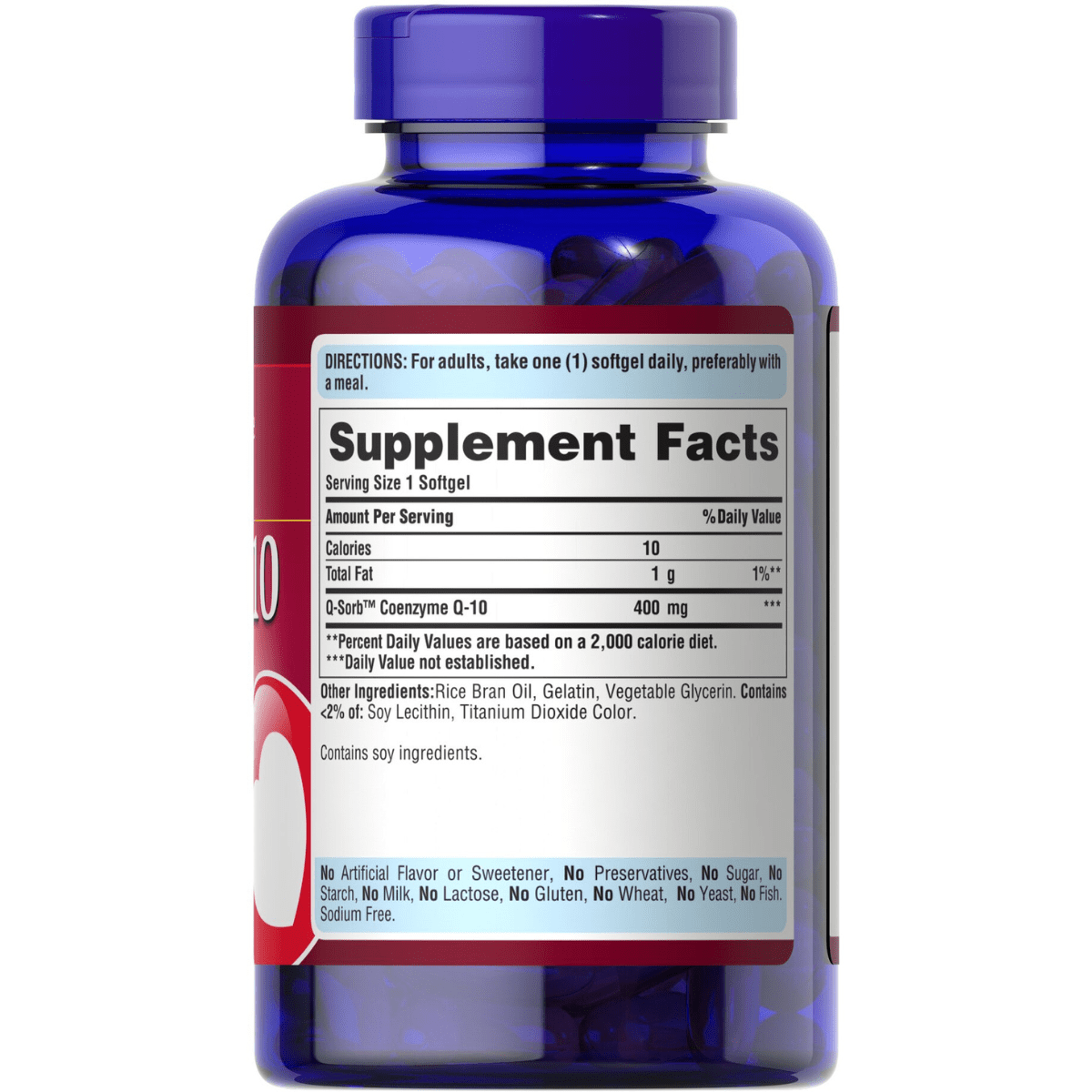 Puritans Pride Q-SORB - CO Q-10 - 400 mg - Haz Tu Pedido