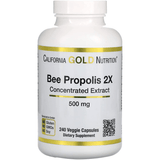 California Gold Nutrition Bee Propolis 2X Concentrated Extract - 240 Cápsulas Vegetales - Haz Tu Pedido