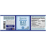 Puritans Pride Vitamin B-12 - 5000 mcg - 60 Micro Pastillas - Haz Tu Pedido