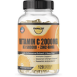 Happi Mi Nutrition Vitamin C 2000 mg With Vitamin D3 + Zinc + Echinacea Extract And Rose Hip - 120 Cápsulas Vegetarianas - Haz Tu Pedido