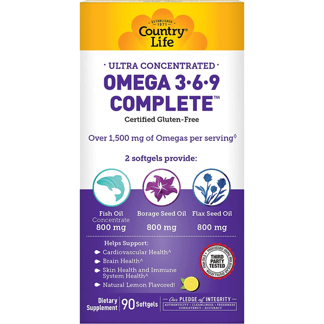 Country Life Ultra Concentrated Omega 3-6-9 Complete - Limón - Haz Tu Pedido
