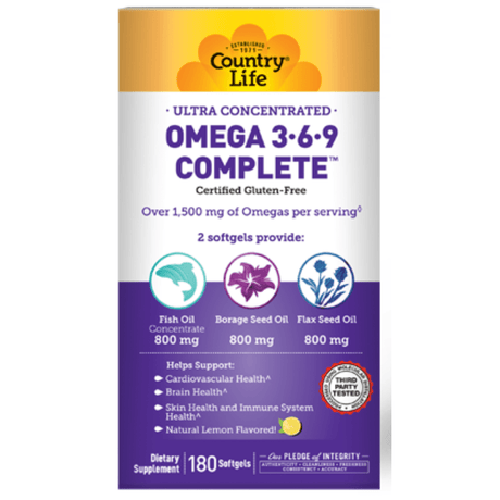 Country Life Ultra Concentrated Omega 3-6-9 Complete - Limón - Haz Tu Pedido
