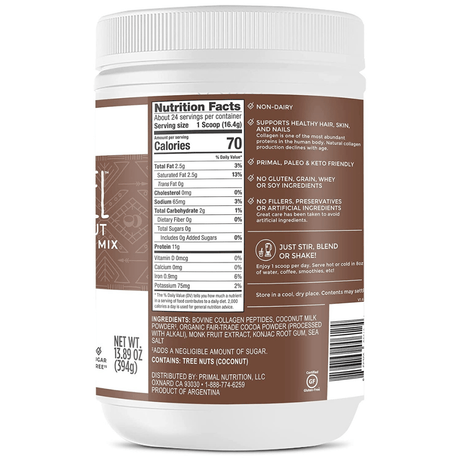 Primal Kitchen Collagen Peptide - Coco y Chocolate - 394 g - Haz Tu Pedido