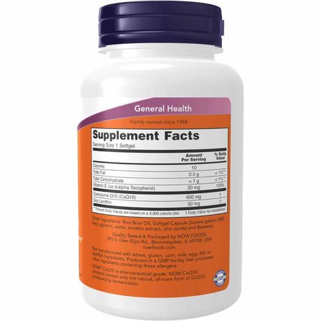 CoQ10 - 600 mg - 60 Cápsulas Blandas - Haz Tu Pedido