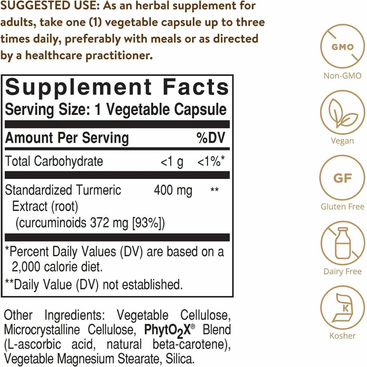 Extracto raíz de Cúrcuma- 60 Cápsulas De Origen Vegetal - Haz Tu Pedido
