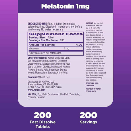 Melatonina - 1 mg - Fresa - Haz Tu Pedido