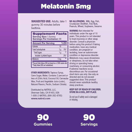 Melatonina 5 mg - Haz Tu Pedido