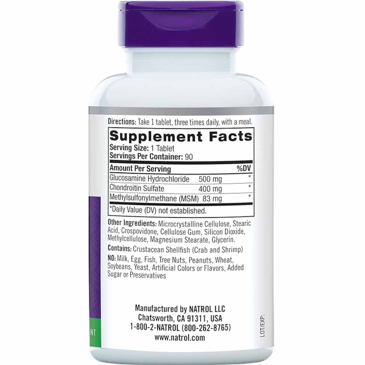 Glucosamina Condroitina y MSM - 90 Tabletas - Haz Tu Pedido