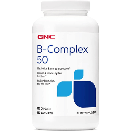 GNC B-Complex 50 - 250 Cápsulas - Haz Tu Pedido