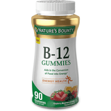 Nature’s Bounty Vitamin B12 - Frambuesa, Bayas Mixtas Y Naranja - 90 Gomitas - Haz Tu Pedido