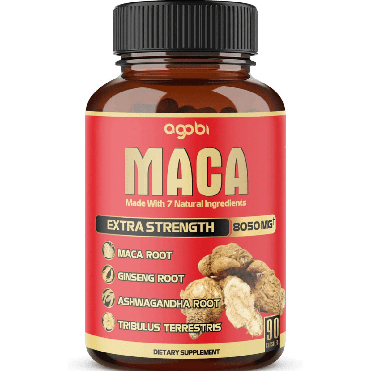 Agobi Maca Made With 7 Natural Ingredients - 90 Cápsulas - Haz Tu Pedido
