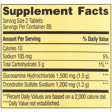 Spring Valley Glucosamine Chondroitin - 170 Tabletas - Haz Tu Pedido