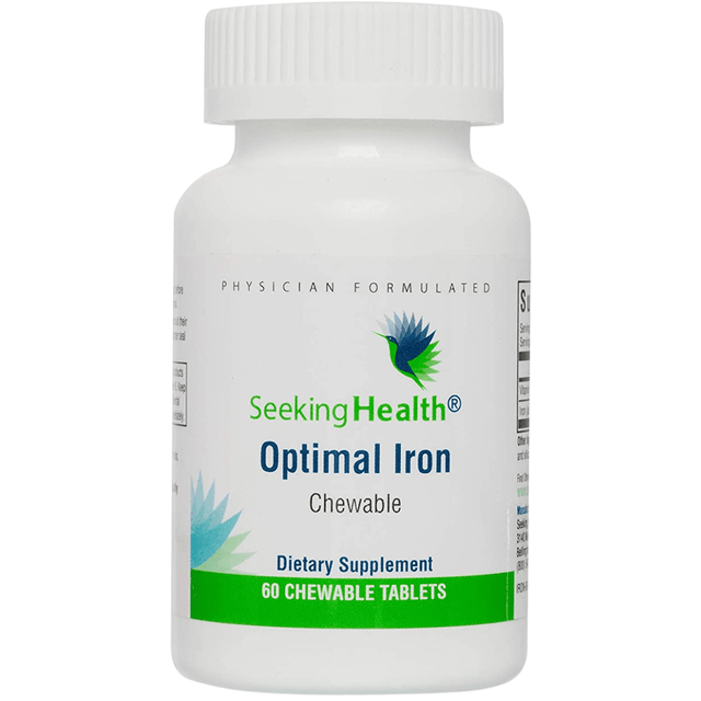 Seeking Health Optimal Iron - 60 Tabletas Masticable - Haz Tu Pedido