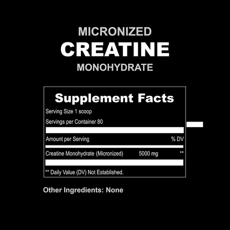 UpNourish Micronized Creatine Monohydrate - Sin Sabor - 400 g - Haz Tu Pedido