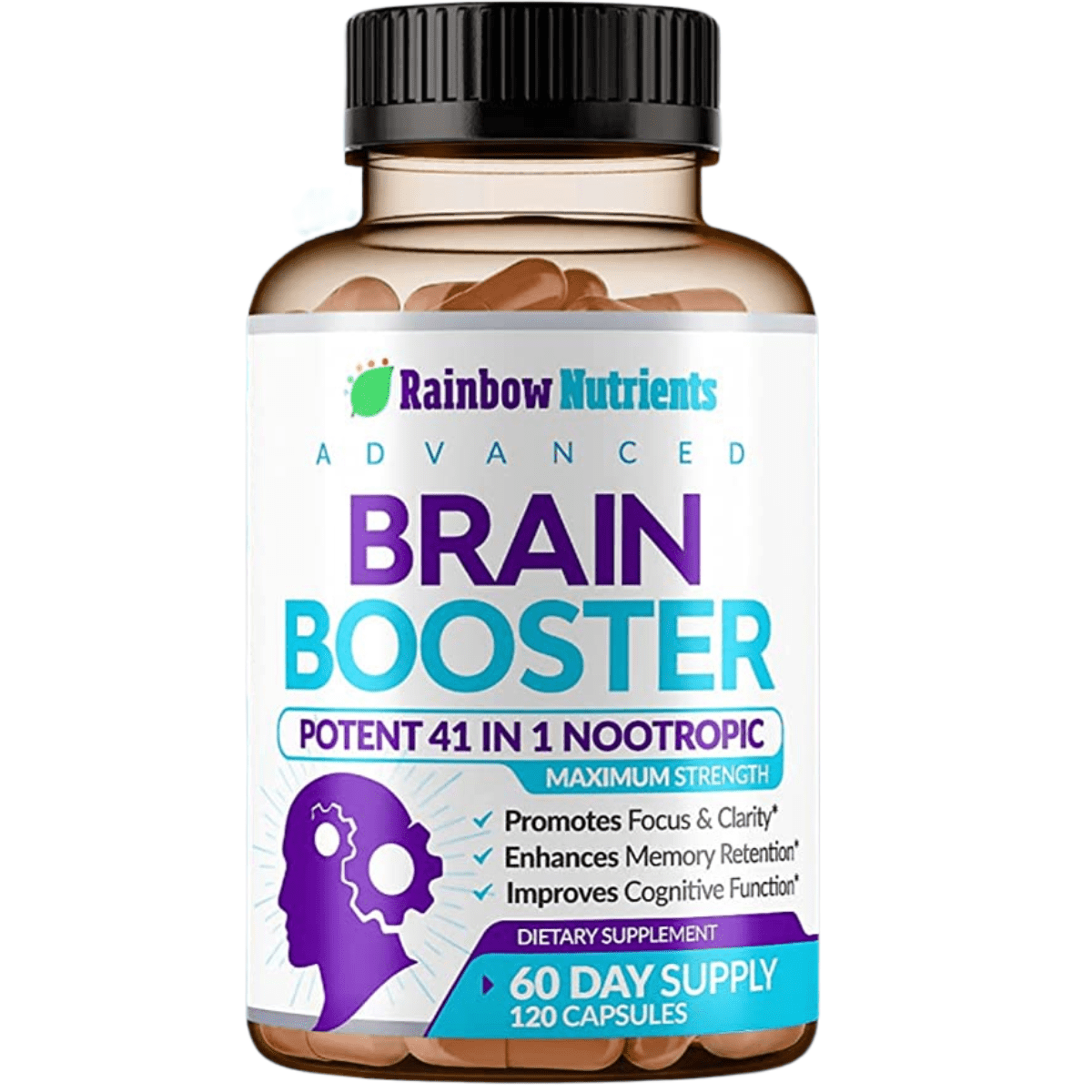 Rainbow Nutrients Nootrópico Avanzado 4 en 1 - 120 Cápsulas - Haz Tu Pedido
