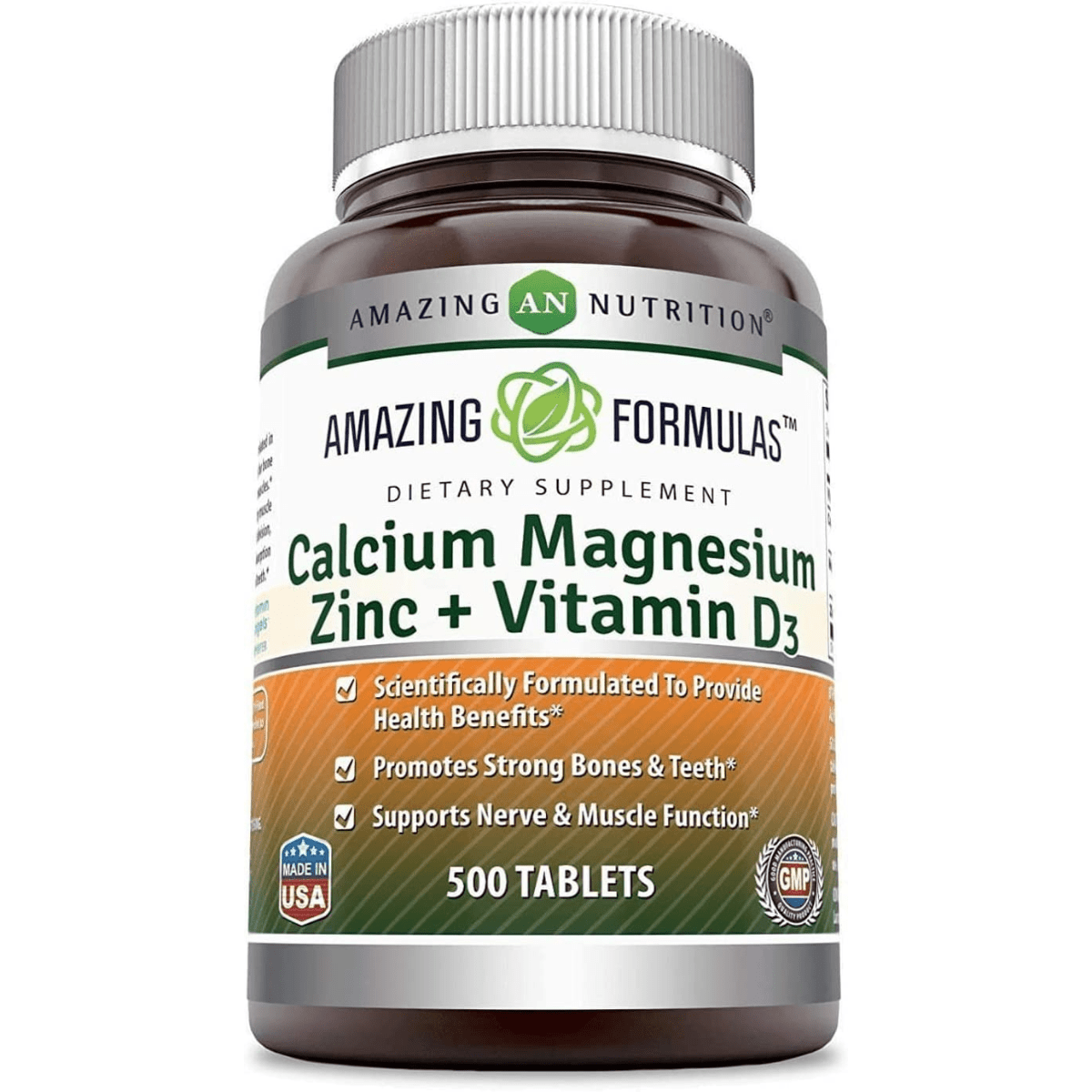 Amazing Nutrition Calcium Magnesium Zinc + Vitamin D3 - Haz Tu Pedido