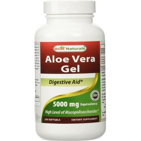 Best Naturals Aloe Vera Gel 5000 mg - 250 Cápsulas Blandas - Haz Tu Pedido