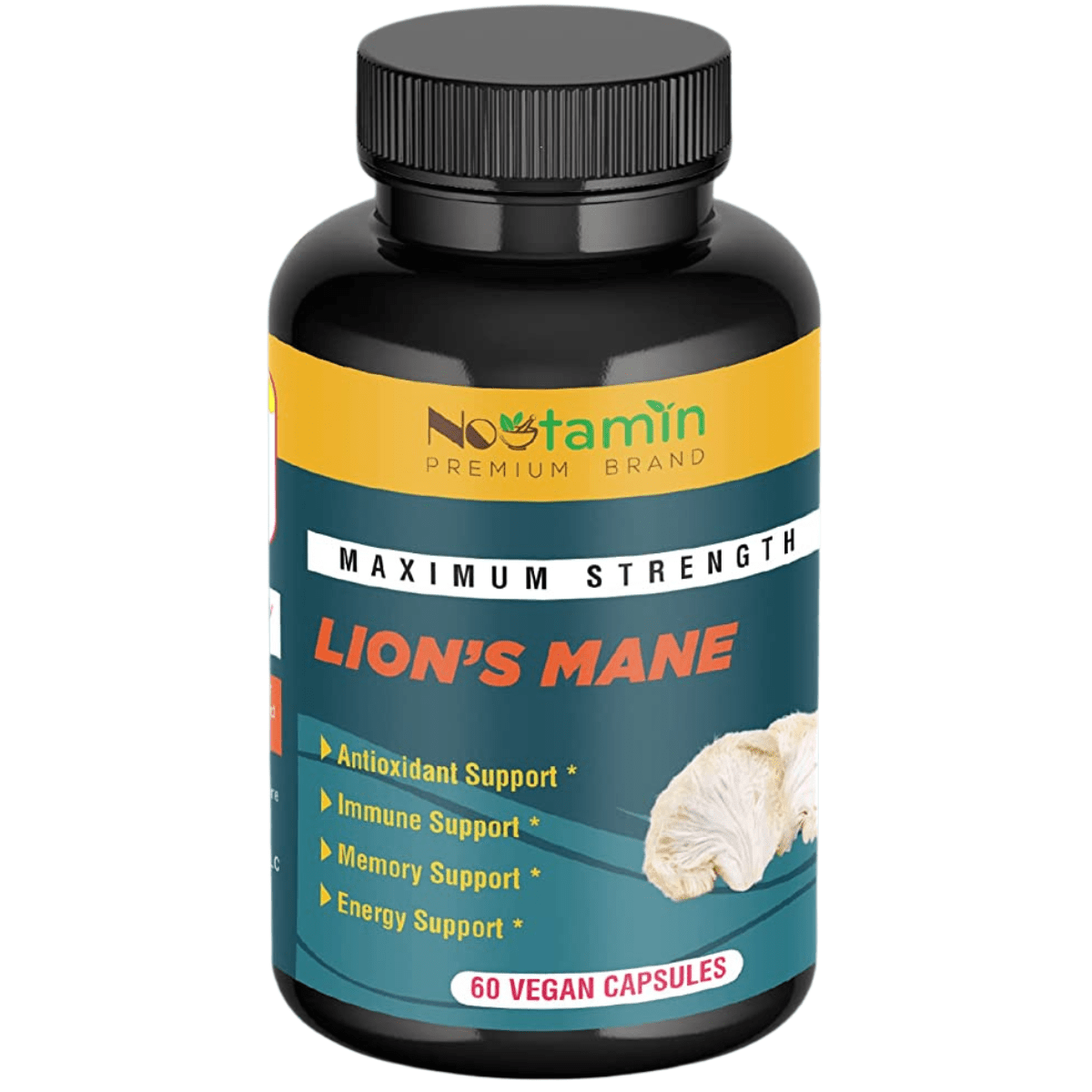 Nootamin Naturals Lions Mane Mushroom - 60 Cápsulas Veganas - Haz Tu Pedido