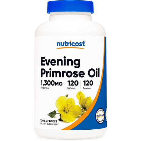 Nutricost Evening Primrose Oil 1300 mg - 120 Cápsulas Blandas - Haz Tu Pedido