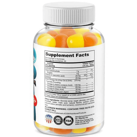 Dr.Moritz Omega 3-6-9 for Kids - 90 Gomitas - Haz Tu Pedido