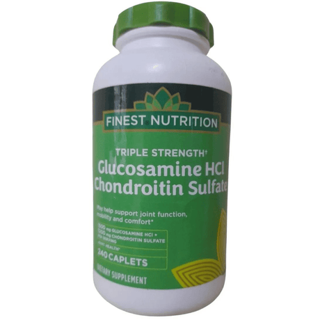 Finest Nutrition Glucosamine Chondroitin Triple Strength - 240 Comprimidos Recubiertos - Haz Tu Pedido