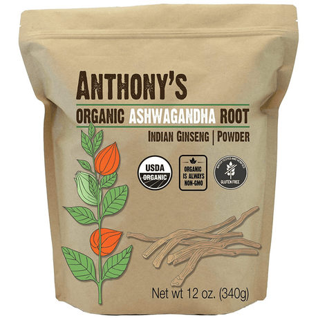 Anthonys Organic Ashwagandha - 340 g - Haz Tu Pedido