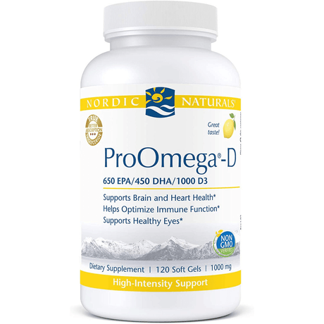 Nordic Naturals ProOmega-D 650 EPA/450 DHA/1000 D3 - Haz Tu Pedido