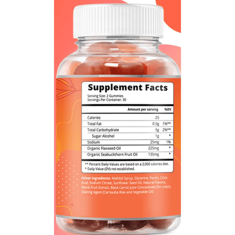BeLive Omega 3-6-7-9 with Flaxseed Oil - Melocotón - 60 Gomitas - Haz Tu Pedido