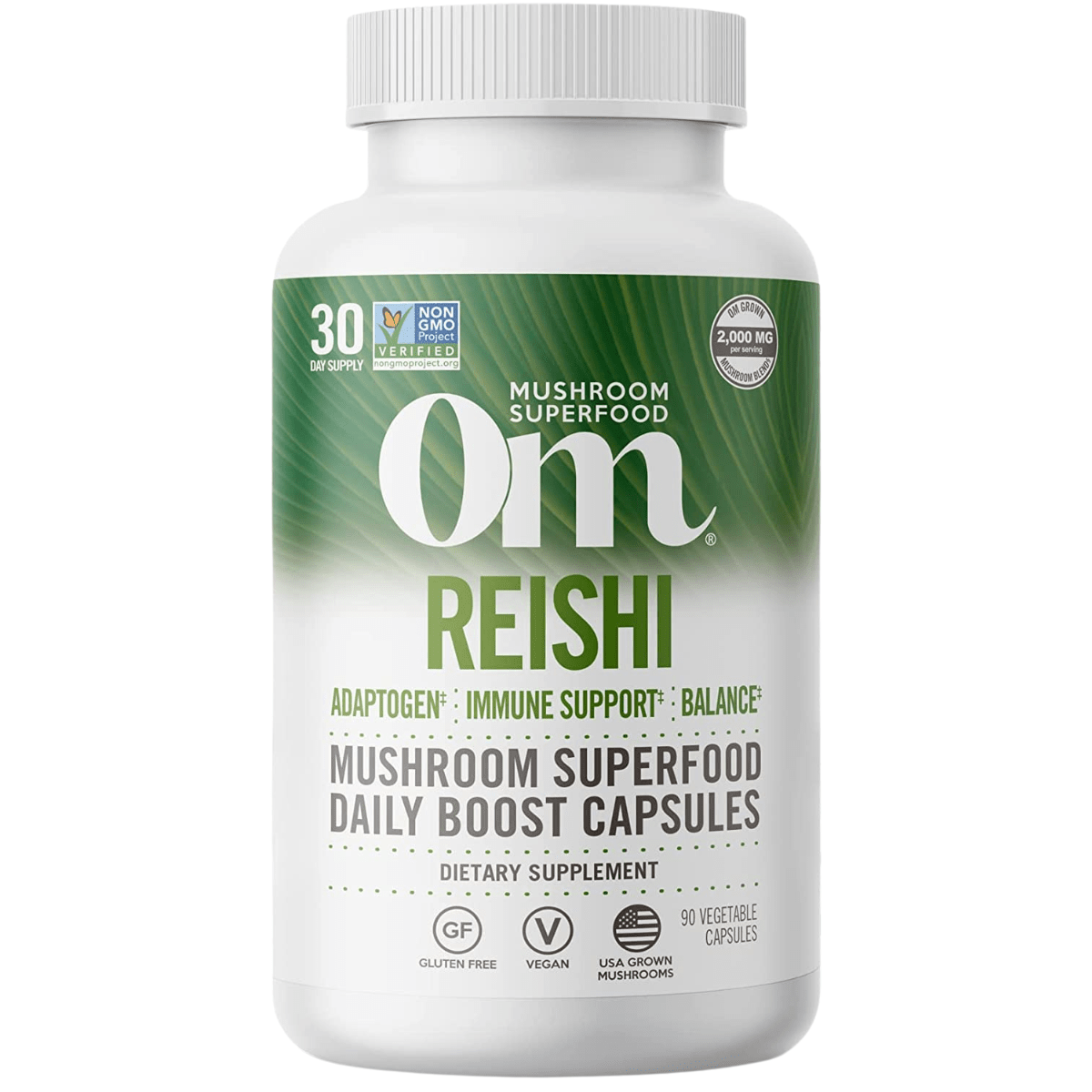 Om Mushroom Superfood Mushroom Reishi - 90 Cápsulas Vegetales - Haz Tu Pedido