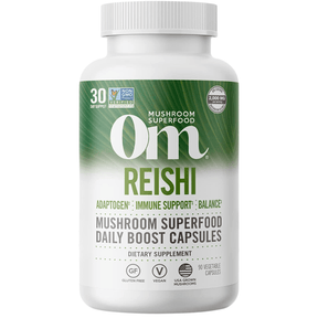 Om Mushroom Superfood Mushroom Reishi - 90 Cápsulas Vegetales - Haz Tu Pedido