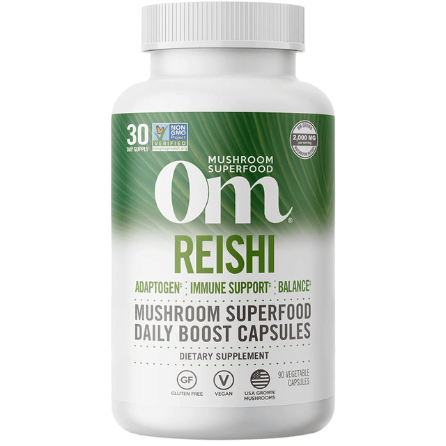 Om Mushroom Superfood Mushroom Reishi - 90 Cápsulas Vegetales - Haz Tu Pedido