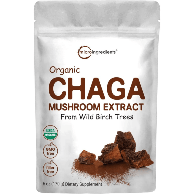 Micro Ingredients Organic Chaga Mushroom Extract - 170 g - Haz Tu Pedido