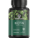 PlantFusion Vegan Biotin 5000 mcg - 120 Cápsulas Veganas - Haz Tu Pedido