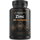 Natural Flow Supplements Complejo X3 de Zinc - 120 Cápsulas - Haz Tu Pedido