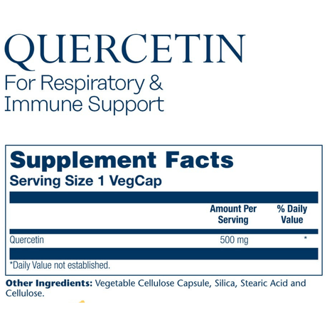 Solaray Quercetin 500 mg - 90 Cápsulas Veganas - Haz Tu Pedido