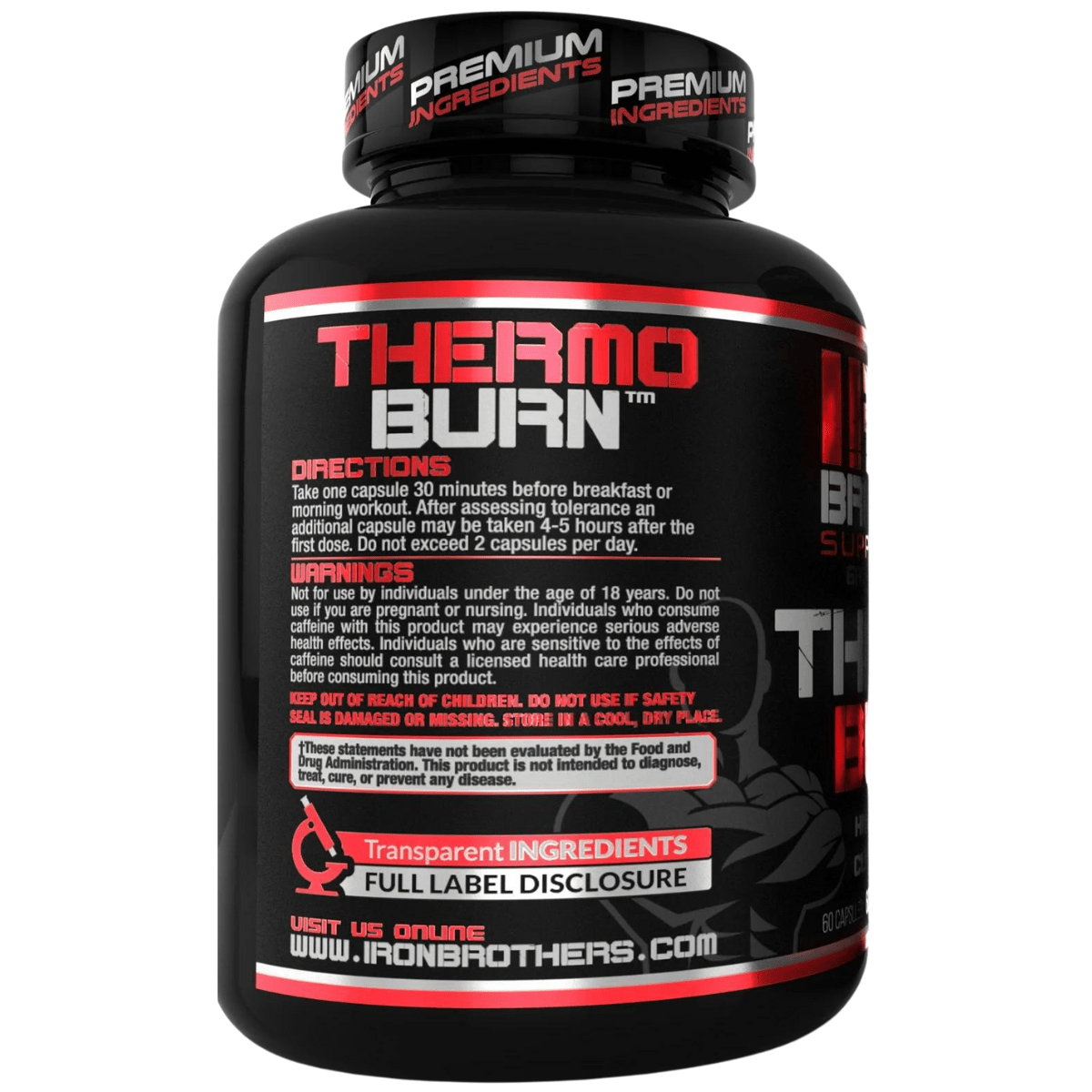 Iron Brothers Supplements Thermogenic Fat Burner - 60 Cápsulas - Haz Tu Pedido
