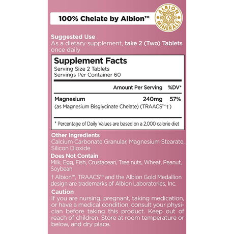 LAUF NATURE Chelated Magnesium 240 mg - 120 Tabletas - Haz Tu Pedido