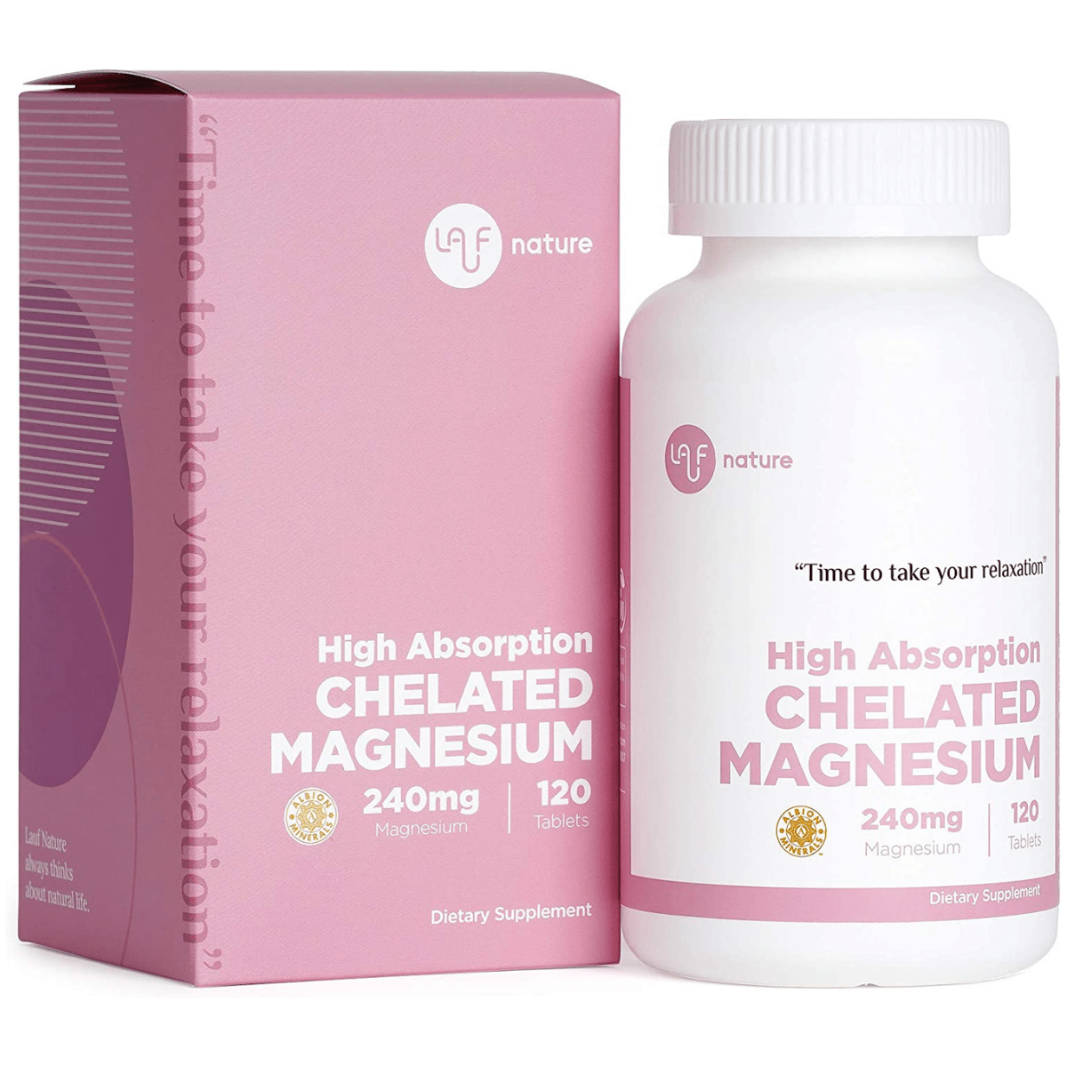 LAUF NATURE Chelated Magnesium 240 mg - 120 Tabletas - Haz Tu Pedido