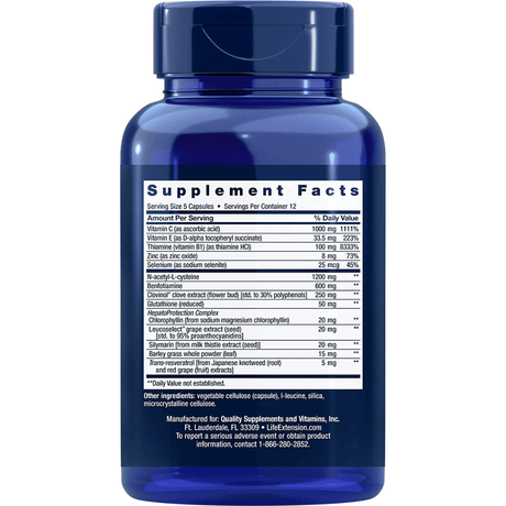 Life Extension Anti-Alcohol Complex - 60 Cápsulas - Haz Tu Pedido